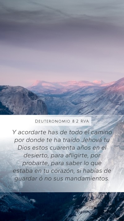 Deuteronomio 8:2 RVA Bible Verse Image