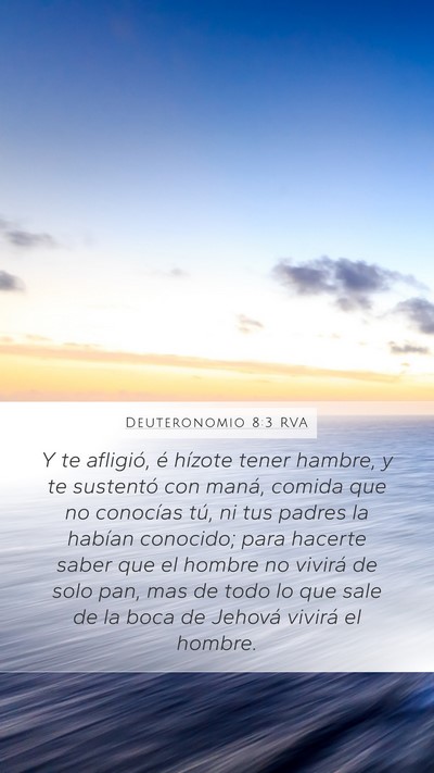Deuteronomio 8:3 RVA Bible Verse Image