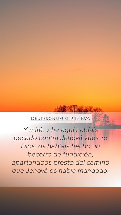 Deuteronomio 9:16 RVA Bible Verse Image