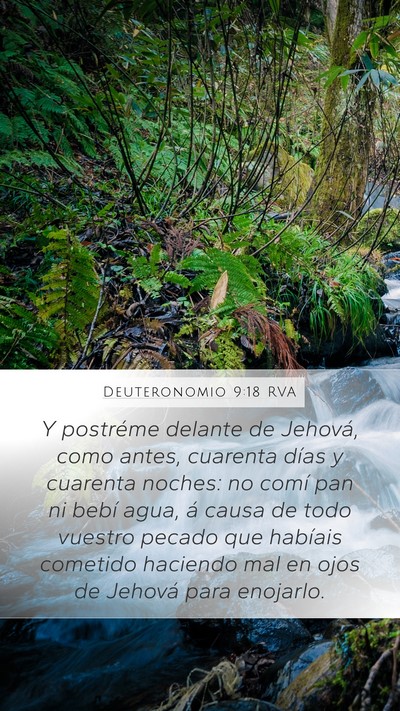 Deuteronomio 9:18 RVA Bible Verse Image