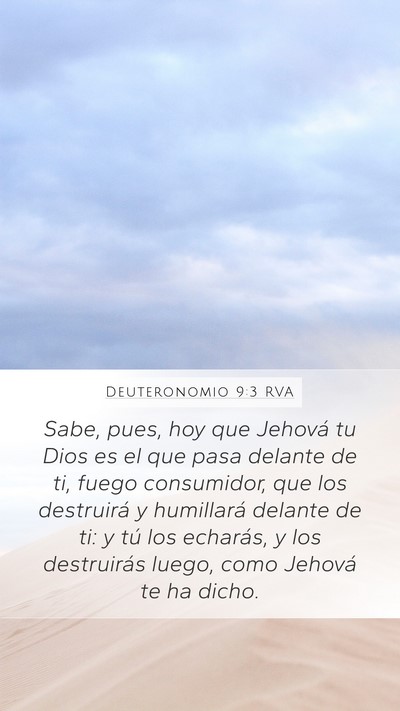 Deuteronomio 9:3 RVA Bible Verse Image