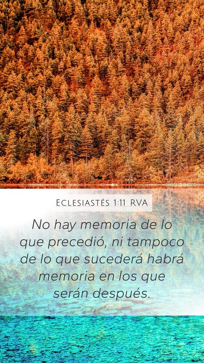 Eclesiastés 1:11 RVA Bible Verse Image