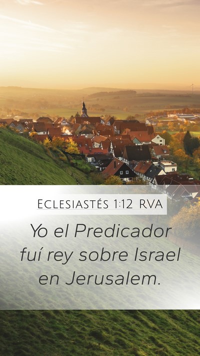 Eclesiastés 1:12 RVA Bible Verse Image