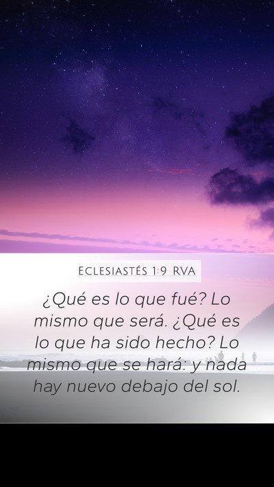 Eclesiastés 1:9 RVA Bible Verse Image