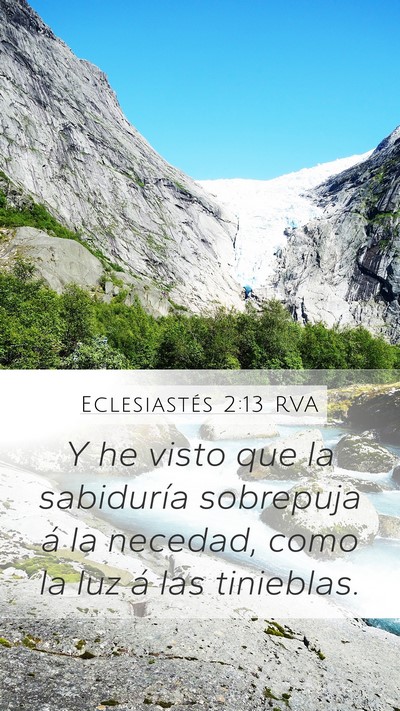 Eclesiastés 2:13 RVA Bible Verse Image