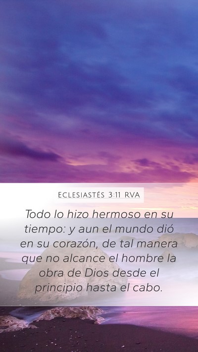Eclesiastés 3:11 RVA Bible Verse Image