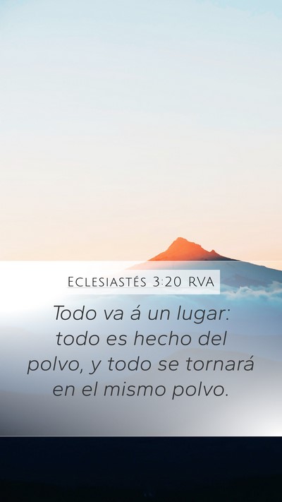 Eclesiastés 3:20 RVA Bible Verse Image