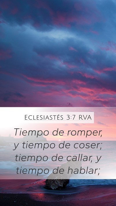 Eclesiastés 3:7 RVA Bible Verse Image