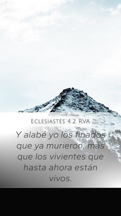 Eclesiastés 4:2 RVA Bible Verse Image