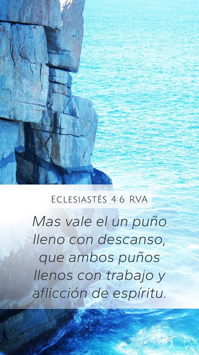 Eclesiastés 4:6 RVA Bible Verse Image