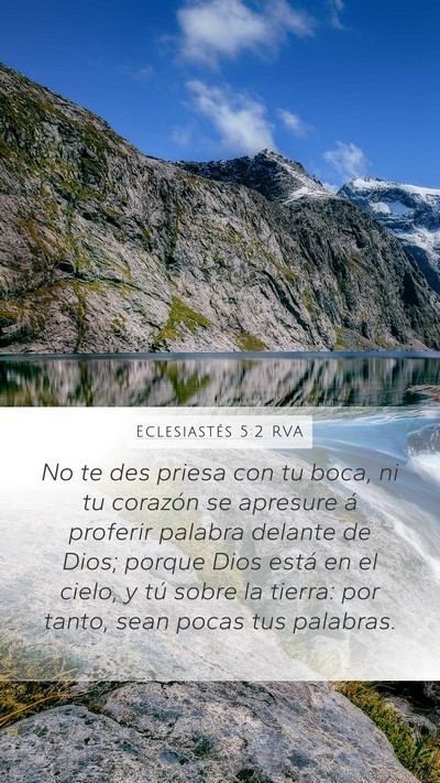 Eclesiastés 5:2 RVA Bible Verse Image