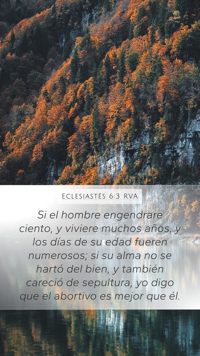 Eclesiastés 6:3 RVA Bible Verse Image