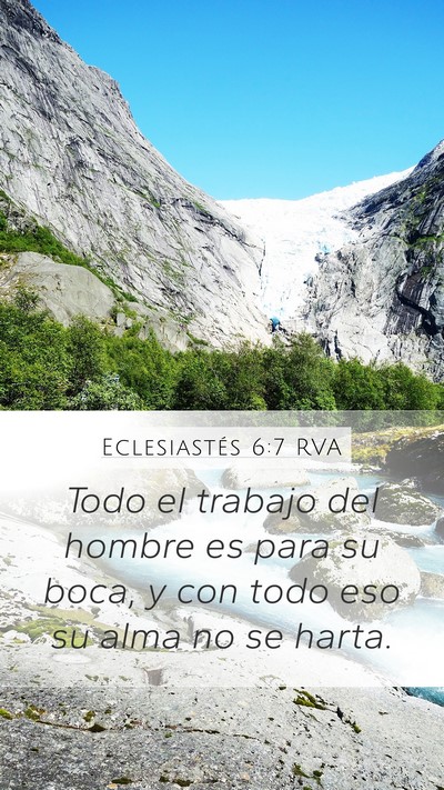 Eclesiastés 6:7 RVA Bible Verse Image