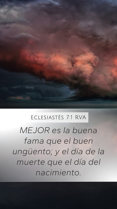 Eclesiastés 7:1 RVA Bible Verse Image