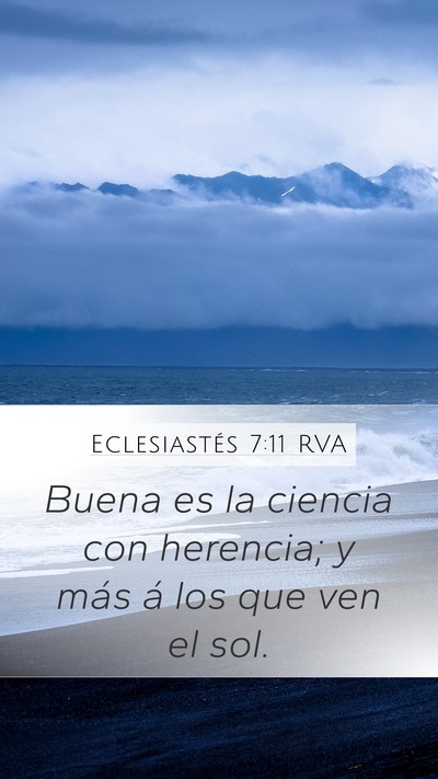 Eclesiastés 7:11 RVA Bible Verse Image