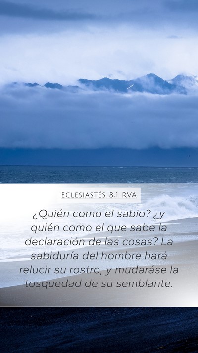 Eclesiastés 8:1 RVA Bible Verse Image
