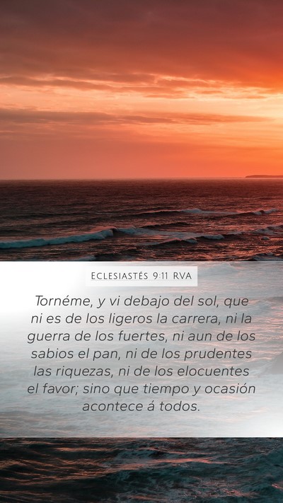 Eclesiastés 9:11 RVA Bible Verse Image