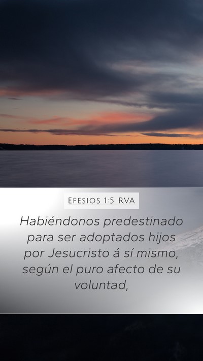Efesios 1:5 RVA Bible Verse Image