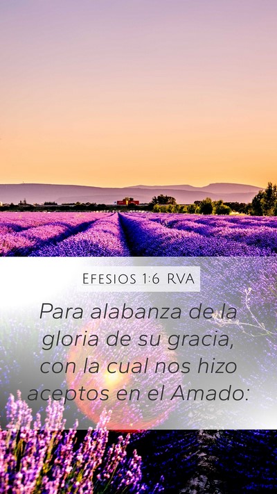 Efesios 1:6 RVA Bible Verse Image