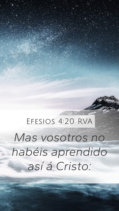 Efesios 4:20 RVA Bible Verse Image