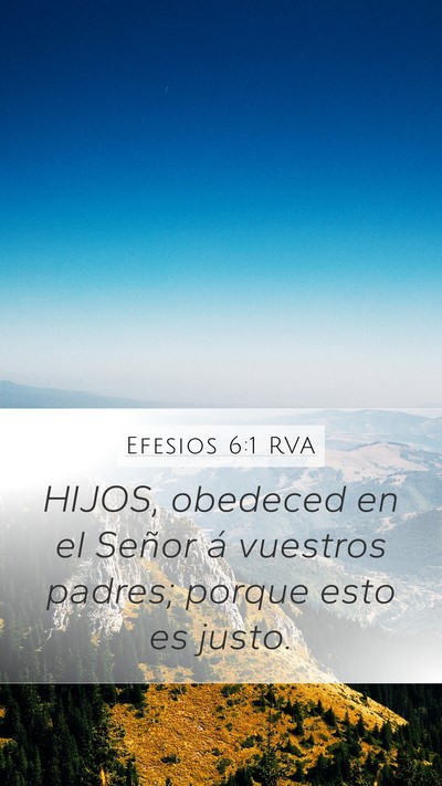 Efesios 6:1 RVA Bible Verse Image
