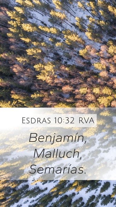 Esdras 10:32 RVA Mobile Phone Wallpaper - Benjamín, Malluch, - Mobile Bible Verse Wallpaper