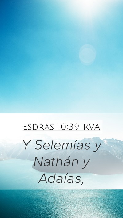 Esdras 10:39 RVA Bible Verse Image