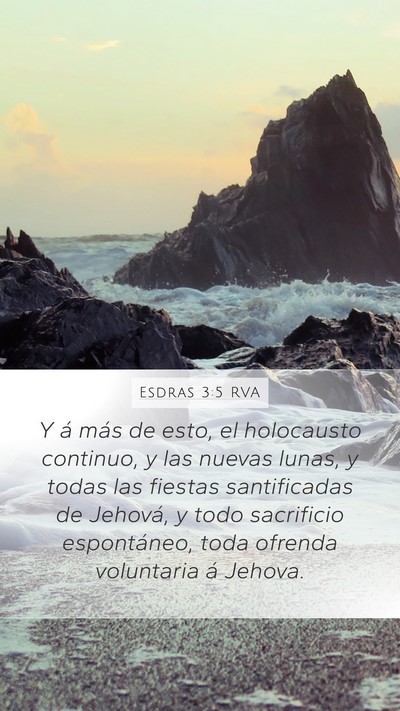 Esdras 3:5 RVA Bible Verse Image