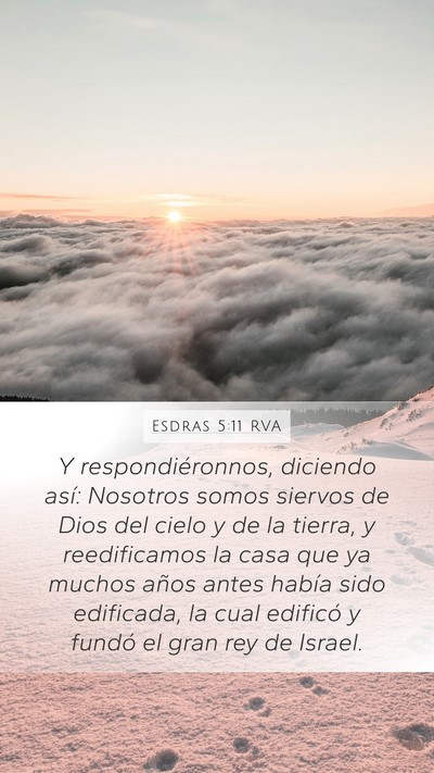 Esdras 5:11 RVA Bible Verse Image