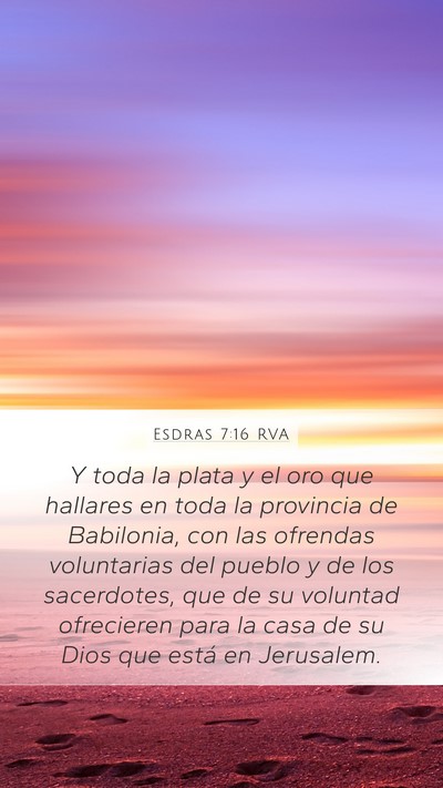 Esdras 7:16 RVA Bible Verse Image