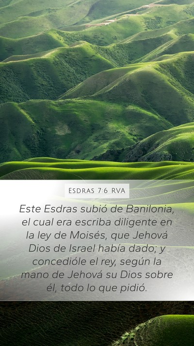 Esdras 7:6 RVA Bible Verse Image
