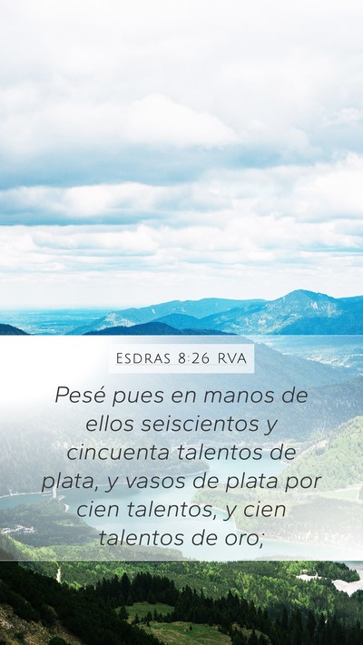 Esdras 8:26 RVA Bible Verse Image