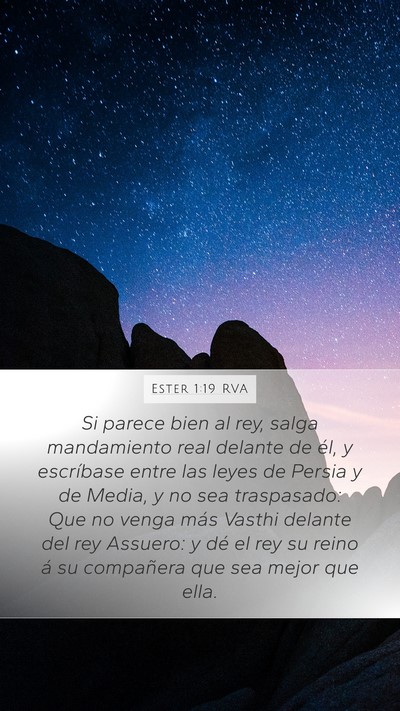 Ester 1:19 RVA Bible Verse Image