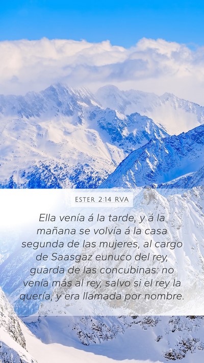 Ester 2:14 RVA Bible Verse Image