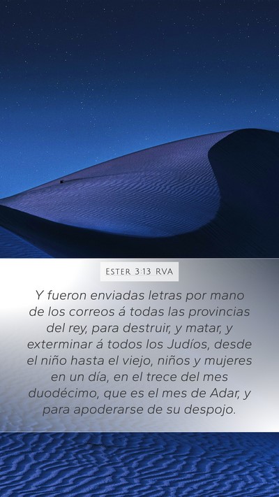 Ester 3:13 RVA Bible Verse Image