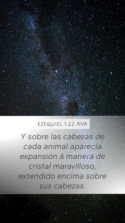 Ezequiel 1:22 RVA Bible Verse Image