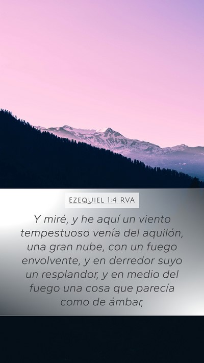 Ezequiel 1:4 RVA Bible Verse Image
