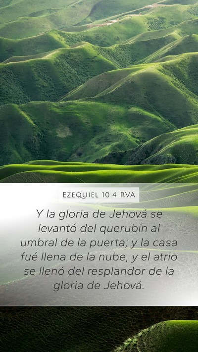 Ezequiel 10:4 RVA Bible Verse Image