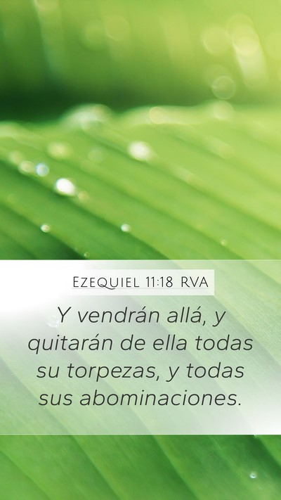Ezequiel 11:18 RVA Bible Verse Image