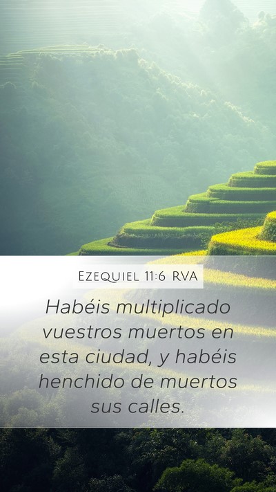 Ezequiel 11:6 RVA Bible Verse Image