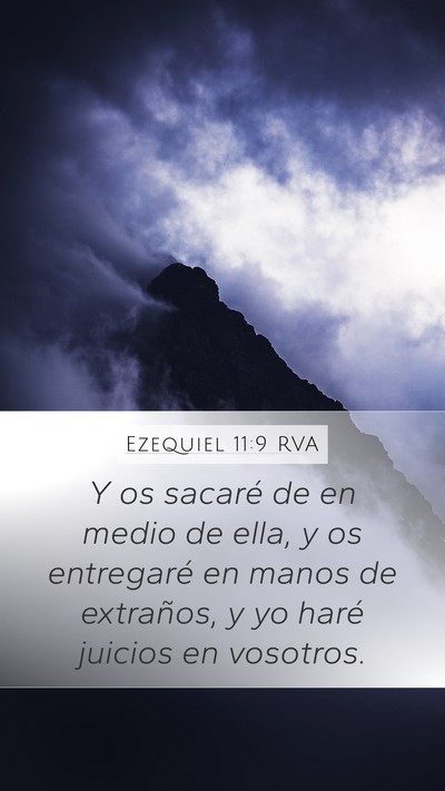 Ezequiel 11:9 RVA Bible Verse Image