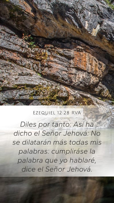 Ezequiel 12:28 RVA Bible Verse Image