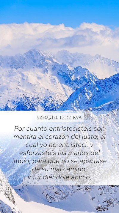 Ezequiel 13:22 RVA Bible Verse Image