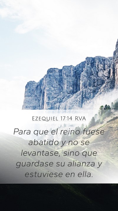 Ezequiel 17:14 RVA Bible Verse Image