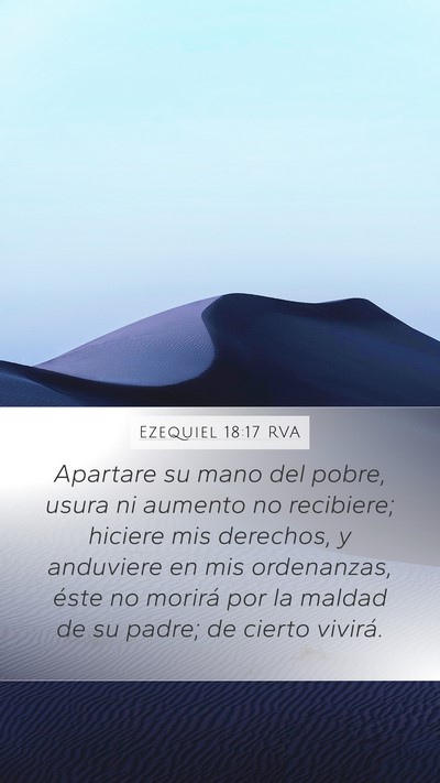 Ezequiel 18:17 RVA Bible Verse Image