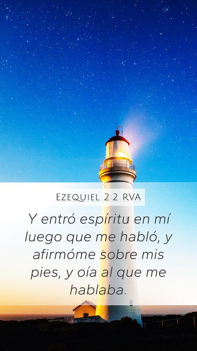 Ezequiel 2:2 RVA Bible Verse Image