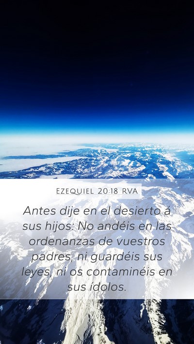 Ezequiel 20:18 RVA Bible Verse Image