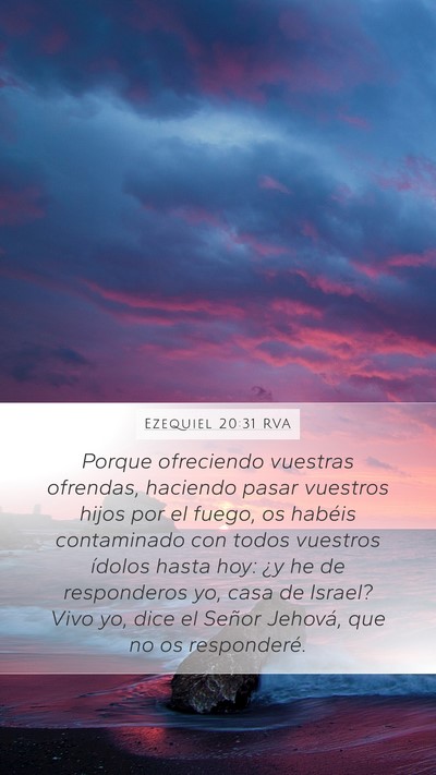Ezequiel 20:31 RVA Bible Verse Image