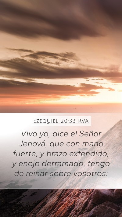 Ezequiel 20:33 RVA Bible Verse Image