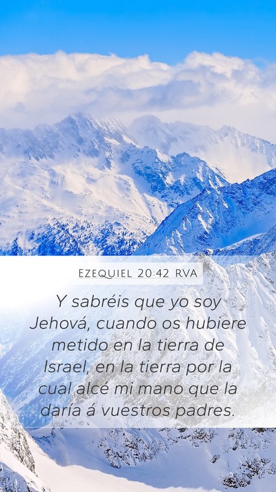 Ezequiel 20:42 RVA Bible Verse Image